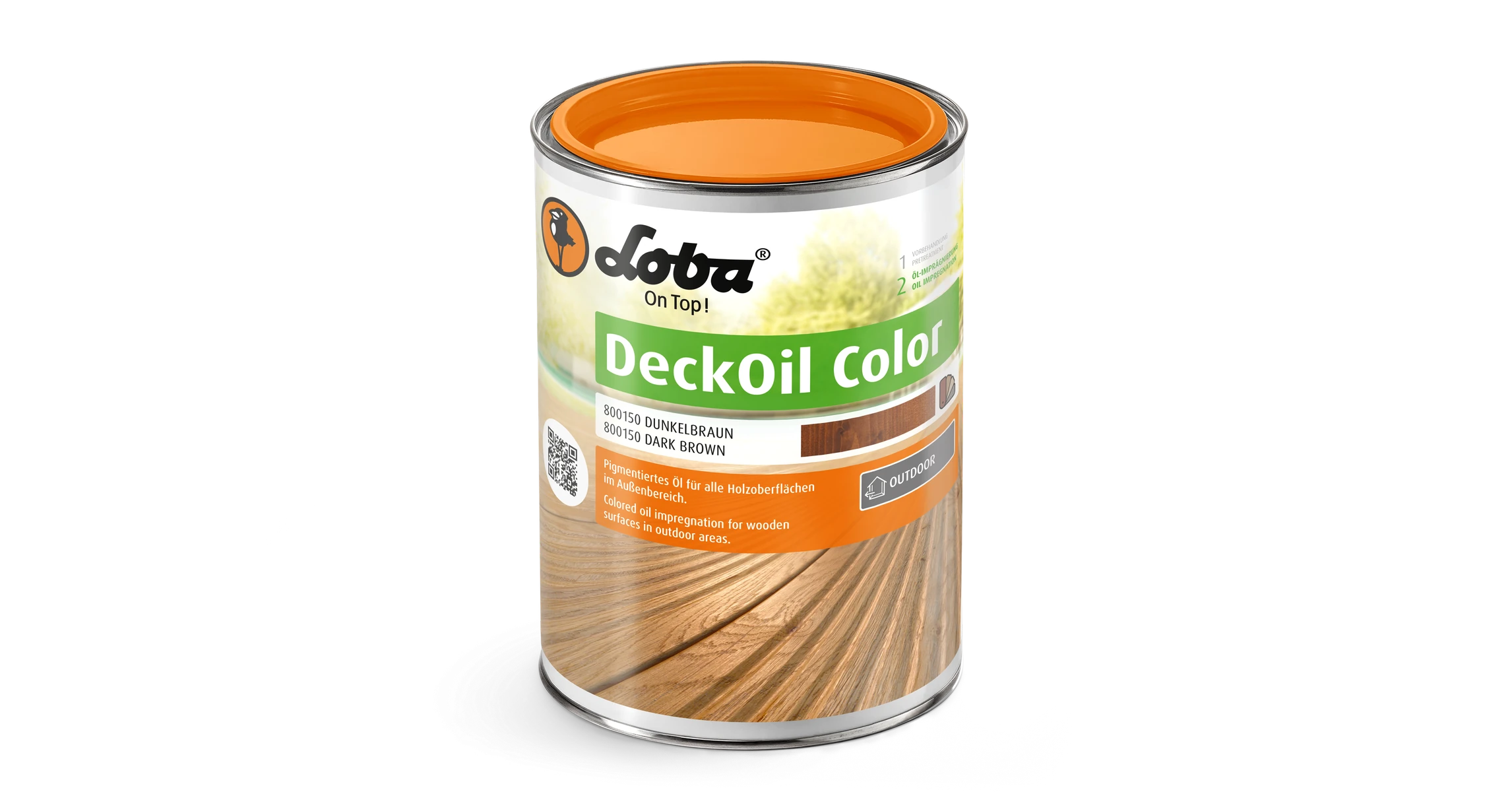 Kültéri olaj Loba DeckOil Color Dark Brown kültéri olaj, 2,5L 42.250 Ft