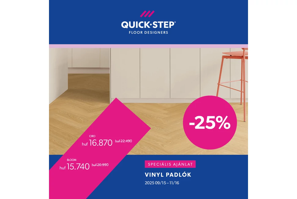 Quick-Step vinyl akció
