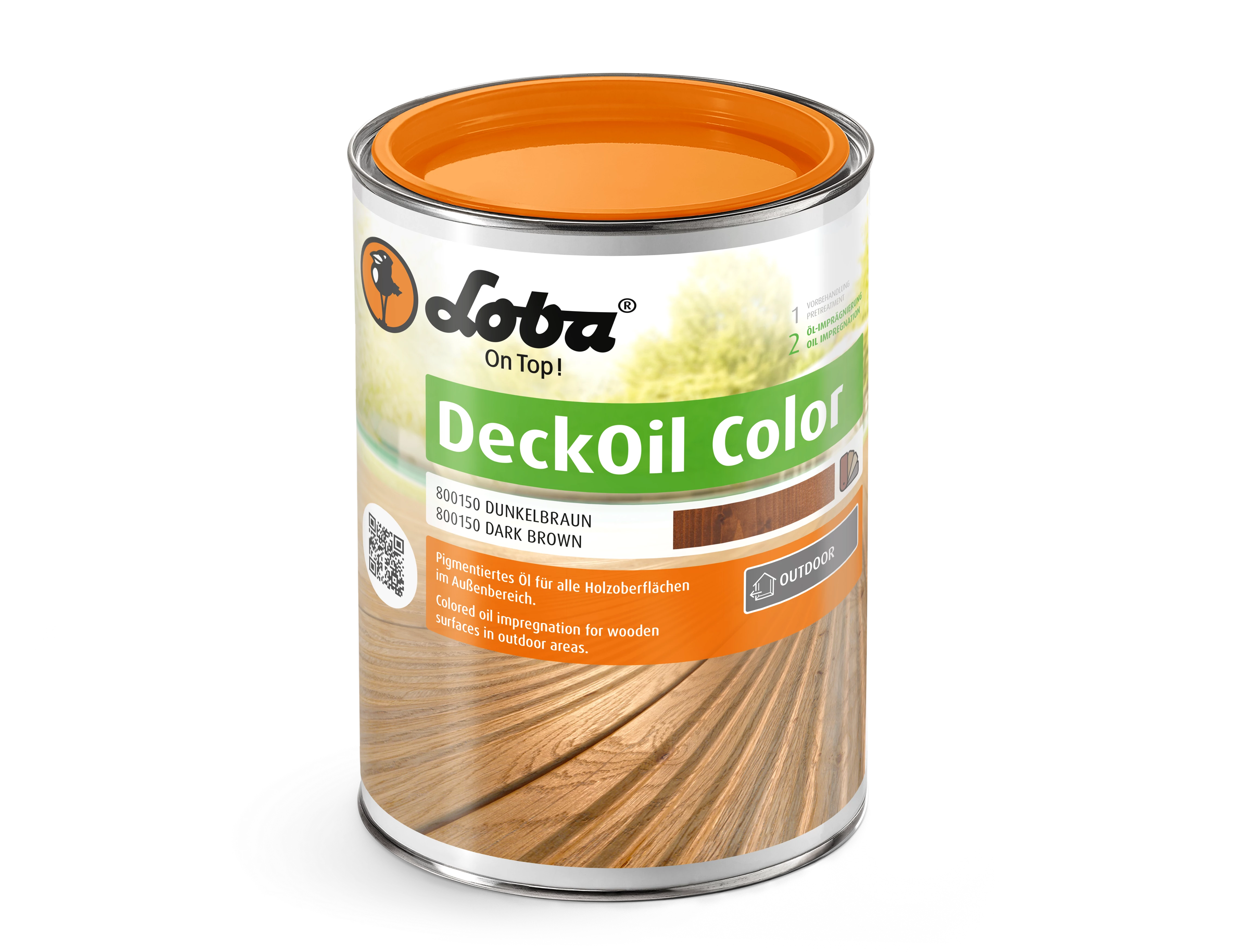 Loba DeckOil Color Dark Brown kültéri olaj, 2,5L